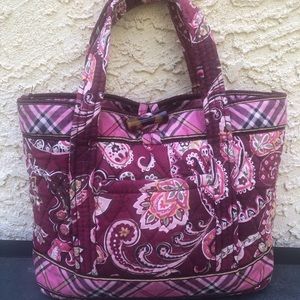 Vera Bradley Pink and Maroon Purse